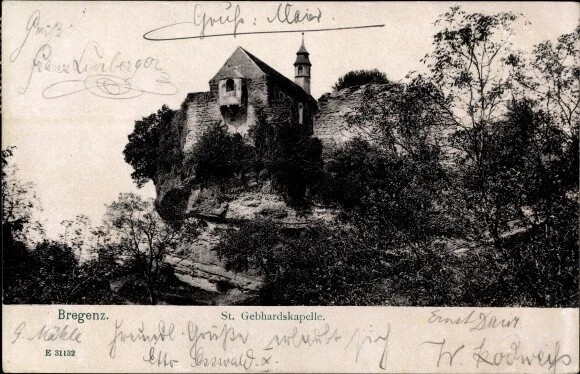 Ak Bregenz am Bodensee Vorarlberg, Sankt Gebhardskapelle - 2879159