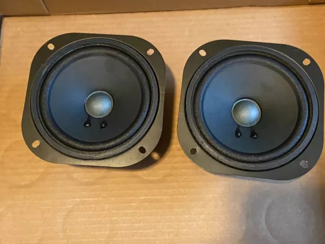 Pair of Hitachi GK00271 5-inch Woofers Tested Working 8-ohm Speakers Midranges?