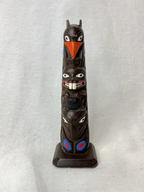 Vintage Alaskan Totem Pole 7.5”Authentic Alaska Craft Sticker