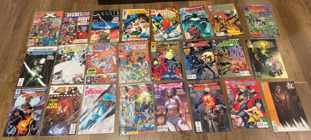 Vintage Mixed Comic Book Lot of 24-Wolverine, Silver Surfer, the Prisoner & More