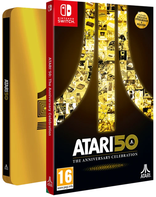 Atari 50: The Anniversary Celeb.  Steelbook Ed. Nintendo SWITCH N