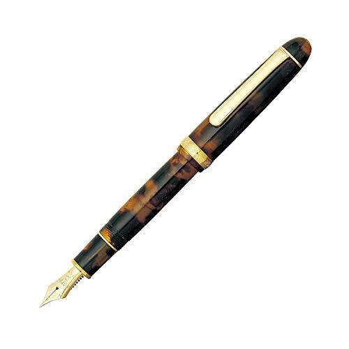 PLATINUM PTB35000624 FOUNTAIN Pen Celluloid Thick Nib Tortoiseshell