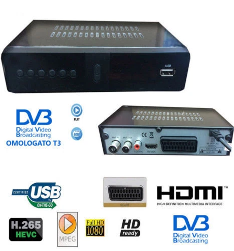 Decoder Con Telecomando Pile Decoder Digitale Terrestre DVB-T3 - Foto 7