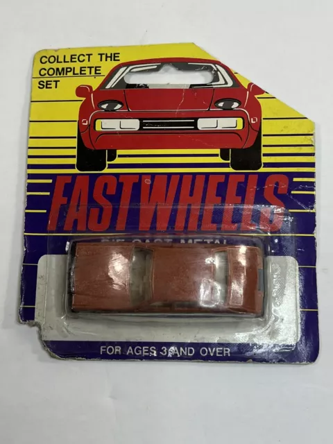 New In Package Yatming Orange Cadillac Seville Fast wheels Diecast Damaged Card