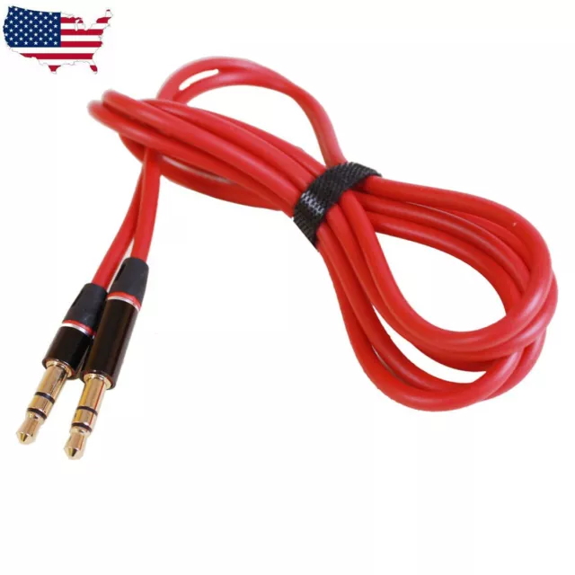 3.5mm Jack 1/8" Audio Cable Car AUX Cord Lead For Monster DNA On-Ear Headphone