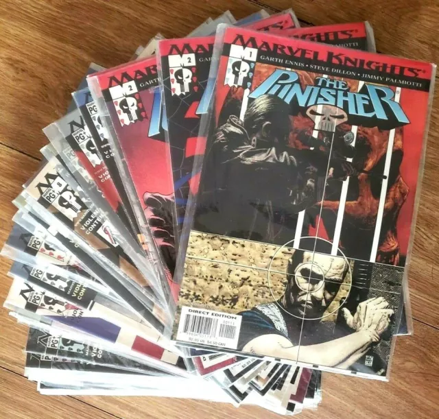 The Punisher #1-37 + Variant - Complete Run - Marvel Knights(2001) Garth Ennis🔥