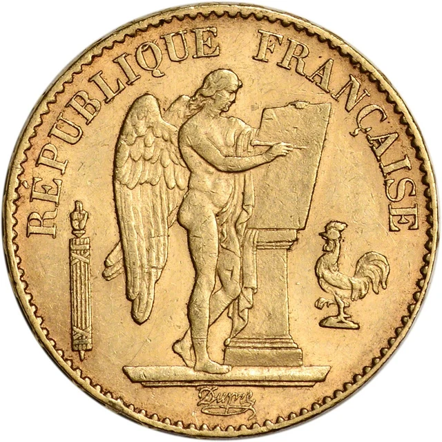 FRANCE GOLD 20 Francs (.1867 oz) - Angel - XF/AU - Random Date $398.49