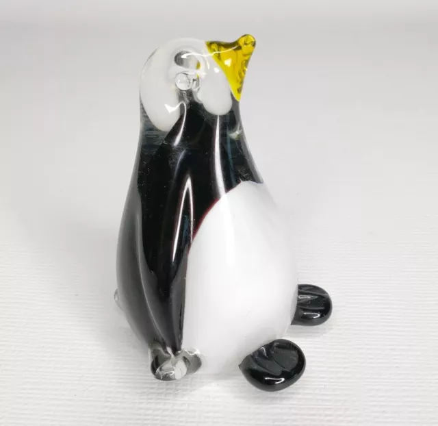 Glass Penguin 3.5" Hand Made Art Glass