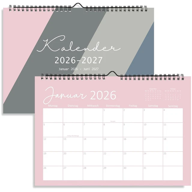 Kalender 2026 ️ zum Ausdrucken: Jahres- & Monatsübersicht