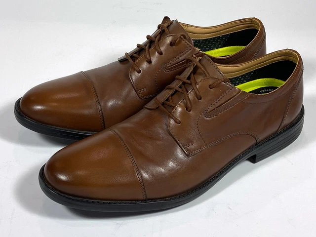 Bostonian Birkett Cap Toe Oxford Dress Shoes Dark Tan Leather Men 9.5W Flexlite Bostonian Brown Dress Shoes for Men for sale | eBay main image 4