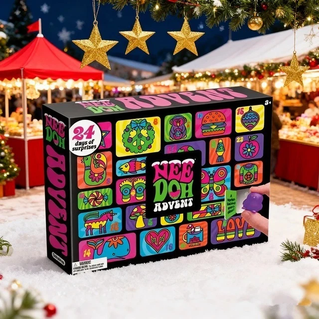 24PCS NEEDOH ADVENT Calendar 2025 Stress Relief Squishy Doll Toys Set