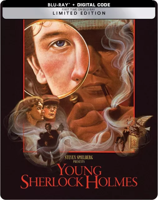 YOUNG SHERLOCK HOLMES (1985) Steven Spielberg New Region Free Blu Ray Steelbook