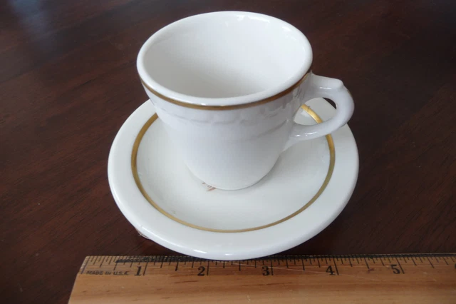 Demi-Tasse Railroad China Cup & Saucer Set Union Pacific Syracuse & Scammell's 3