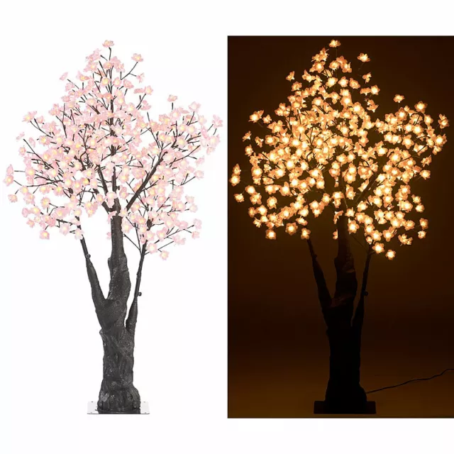 LUMINEA LED-DEKO-KIRSCHBAUM, 384 beleuchtete Blüten, 150 cm, für innen &  außen EUR 213,99 - PicClick DE