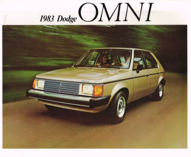 1983 DODGE {Canada} OMNI Brochure / Flyer: Custom, Canadian.......NOS