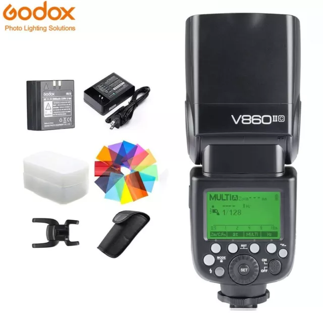 Godox V860II-C TTL HSS 2.4G GN60 Camera Flash Speedlite With Battery for Canon