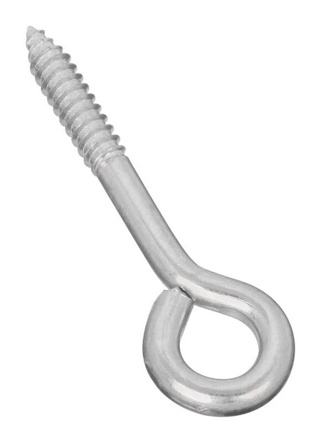 National Hardware N220-681 Holds Upto 175 lbs. Zinc Lag Screw Eye 5/16 x 4 in.