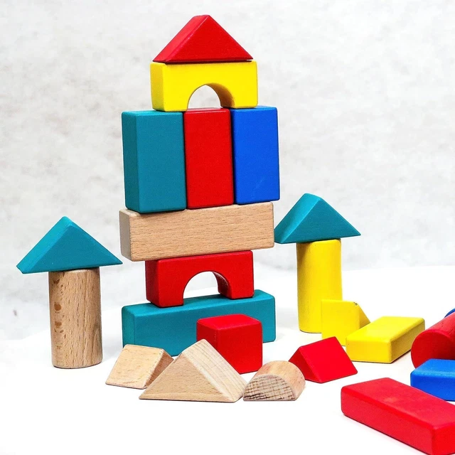 Equilibloc Color – 60 Blocs En Bois FSC – Jeu D’Adresse Et D’Équilibre – 2 Niveaux De Difficulté – Dès 3 Ans – Multicolore