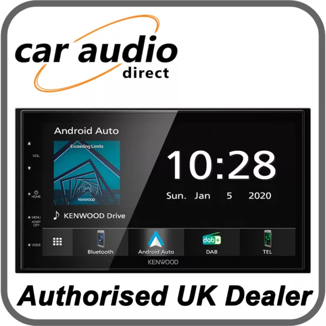 Kenwood DMX5020DABS Android Auto CarPlay 6.8" Double DIN DAB Radio Bluetooth