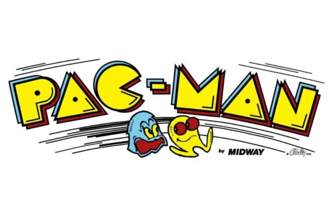 Pac-Man (Pacman) Arcade Marquee/Sign (Dedicated 23" x 9")