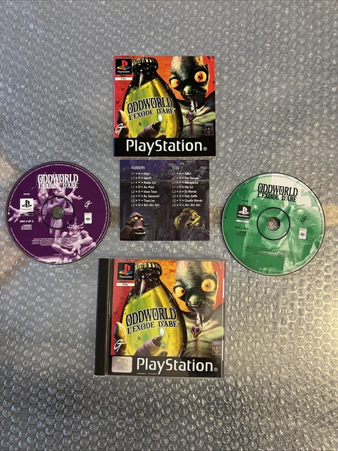 Jeu PS1 Oddworld : L’Exode D’Abe - Complet Black Label - Version FR - Très Bon état