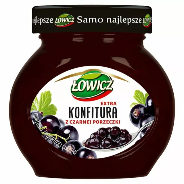 (EUR.10,48/1kg) Lowicz schwarze Johannisbeere konfitüre 240g