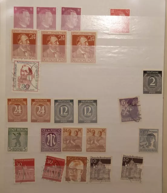Konvolut an alten Briefmarken inkl. Sammelbuch!