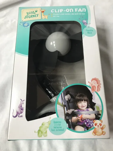 Portable Mini Fan Clip on Stroller Fan for Baby Battery Operated Adjustable Neck