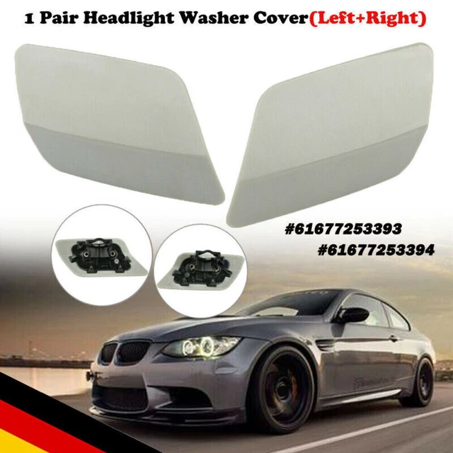 Oikabio Scheinwerfer Waschanlage Düsen Abdeckung - 2 Stück Set Für BMW 3er E92 E93