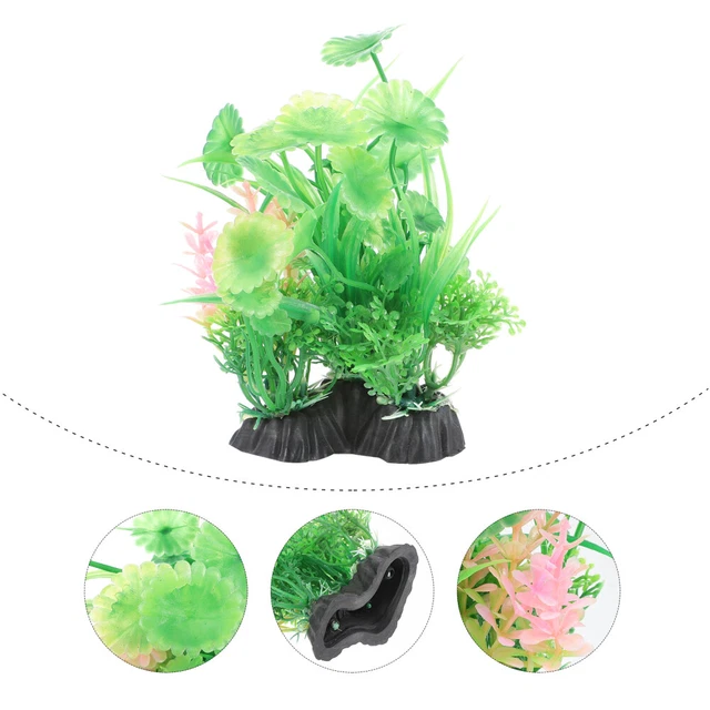 Piante Acquatiche Artificiali Per Acquario – 38 Cm, Realistiche, Atossiche, Per Acqua Dolce E Salata