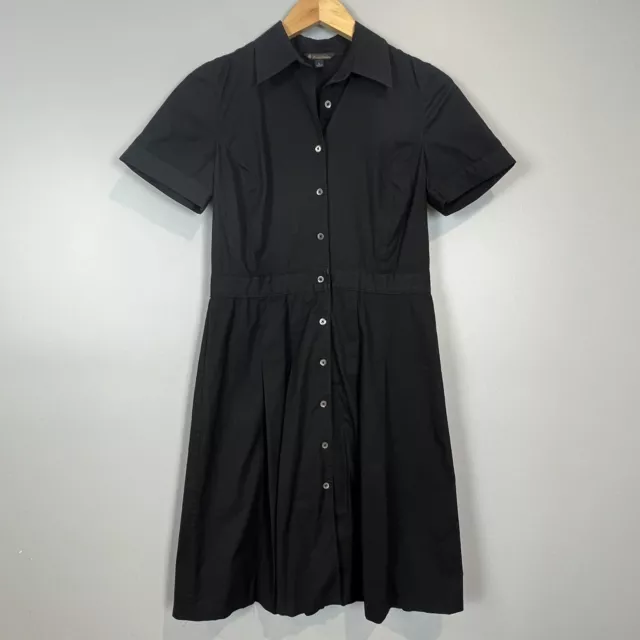 Brooks Brothers Button Down Shirt Dress Short Sleeve Size 6