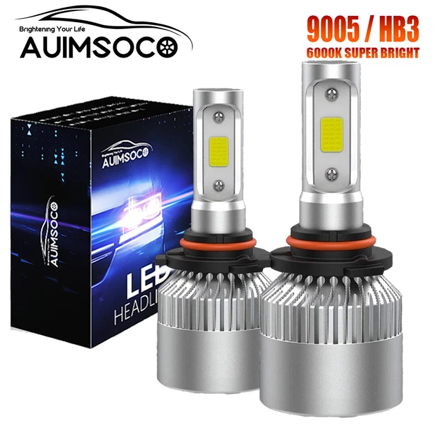 2X 9005 HB3 LED Headlight kit HB3 200W 8000LM High Low Beam 6000K White Bulb HID