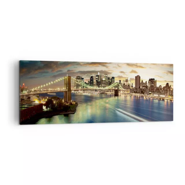 Quadro su Tela 140x50cm America Architettura New York Stampe Immagini Murale