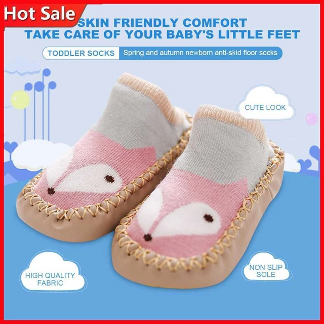 Cute Cartoon Toddler Sock Bottom Anti-slip Floor Grip Sock for Toddler 0-6 Month