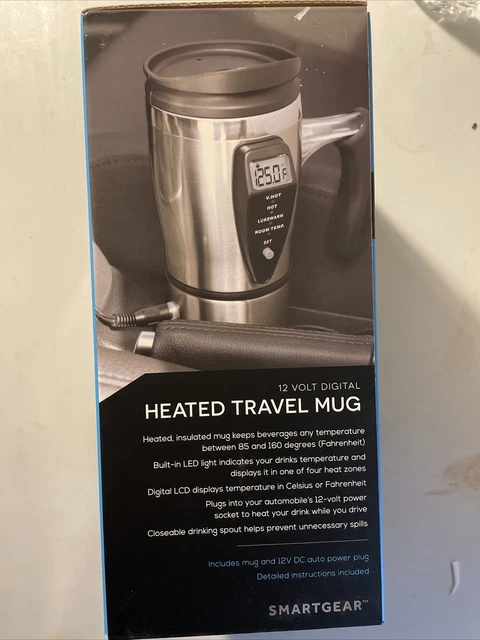 New Unopened Smartgear 12v Car Digital Heated Travel Mug 4