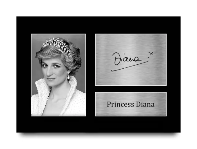Princess Diana Excellent Gift Ideas Printed Signed Autograph A4 Picture for Fans