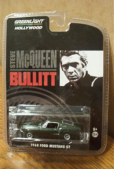GREENLIGHT STEVE MCQUEEN Bullitt 1968 Dodge Charger & Ford Mustang GT
