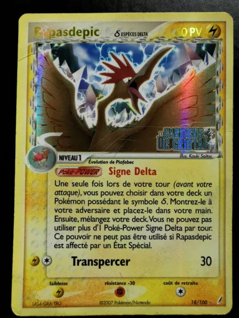 Carte Pokémon - EX : Gardiens de Cristal - Rapasdepic - 60 PV - 18/100