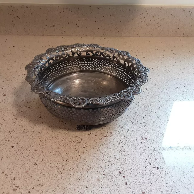 Derby Silver Co Plated Ornate Bowl Gifted by The Montgomery Industrial School