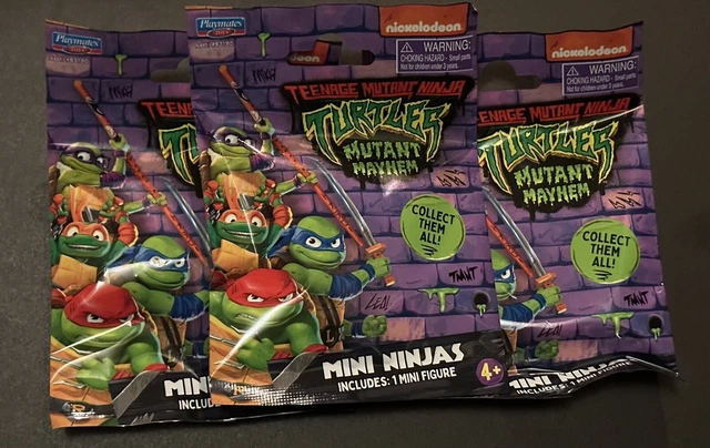 NEW Teenage Mutant Ninja Turtles TMNT Mutant Mayhem Mystery Mini Ninjas (x3)