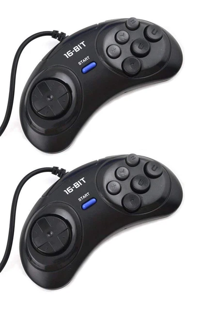 Manette Compatible Sega Mega Drive - Occasion, Fonctionnelle, Pour Console Rétro