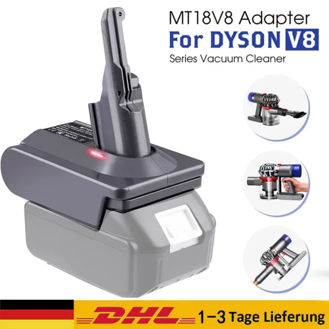 For Dyson V8 SV10 Vacuum Akku MT18V8 Adapter for Makita 18V BL1860 967834-02