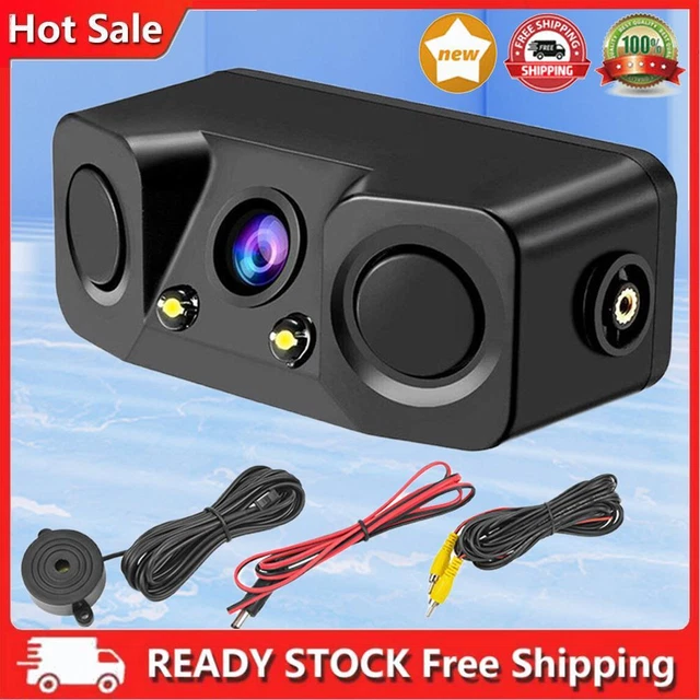 Monitor di backup 3 in 1 allarme sensore parcheggio telecamera altoparlante integrato visione notturna