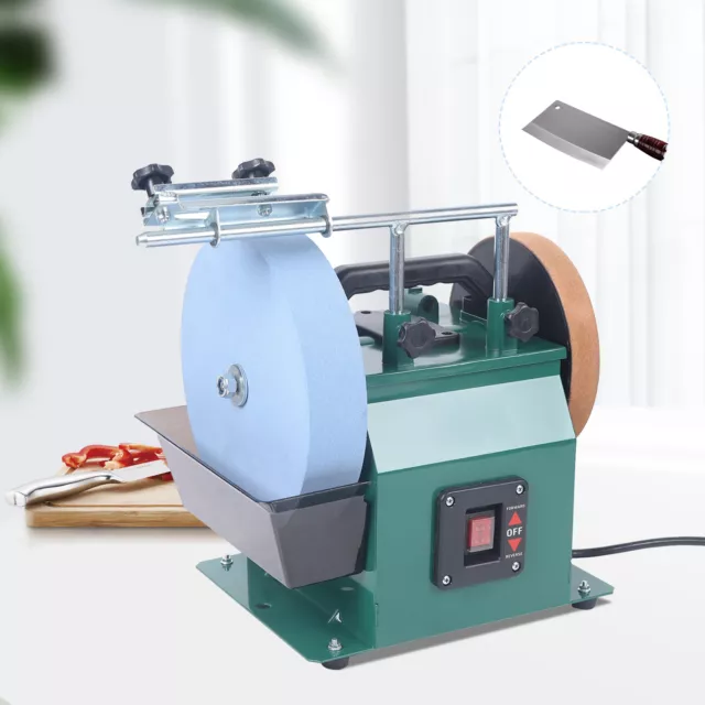 10-Inch Electric Knife Grit Sharpener Water Cooling Sharpening Grinding Machine