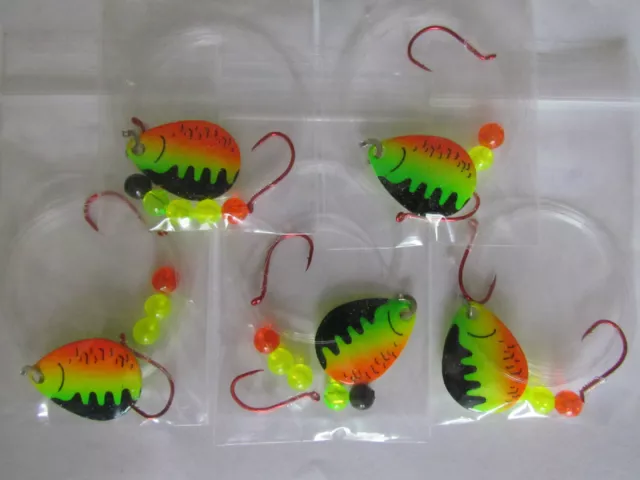 5 Spinner Rigs Leech Minnow Crawler Harness Walleye, Bass, Pike Colorado Blades