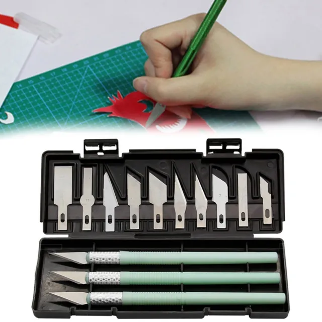 13Pcs Set Art Carving Cutter With Box Paper Sticker Cutter Wood Carving-Blade