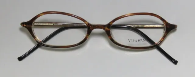 New Vera Wang V132 Glasses Brown Ta Japan Womens Full-Rim Designer Plastic 2