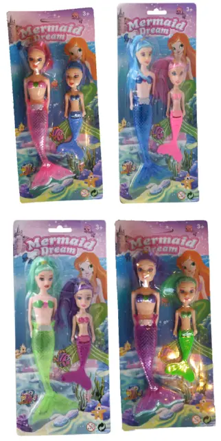 Giftworks 2Pc Mermaid With Light Up Tail - 3115 Fantasy Sea Creature Mythical