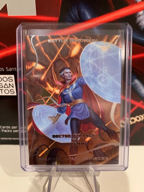 2022 Upper Deck Marvel Masterpieces Dr. Strange/Dormammu Battle Spectrum BS-6