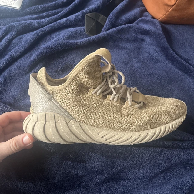 Adidas tubular doom sock primeknit clear brown top